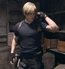Download Fearless Leon S Kennedy In Action Wallpaper | Wallpapers.com