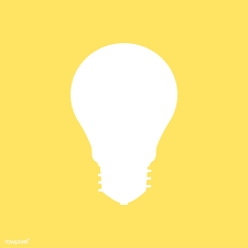 Download Premium Vector Of Light Bulb Icon On Yellow