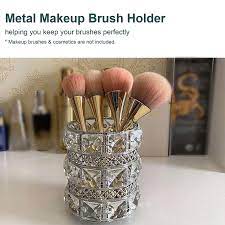 metal makeup brush pencil cup holders