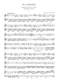 Pmlp01572 Mozart Symphony No 40 In G Minor Arr For 2 Horns