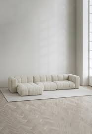 Cecco 3 Seat Sofa Lounge Left Velvet