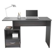 Sit & stand desks >. Inval Multi Level 48 W Writing Desk Tobacco Chic Office Depot