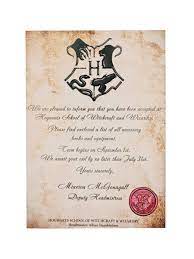 hogwarts acceptance letter harry