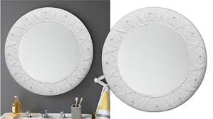 elegant circular wall mirror