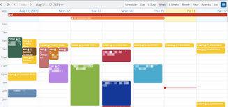 a color coordinated calendar for many