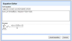 Google Docs Has An Equation Editor