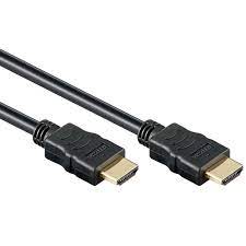 HDMI - 1.4 High Speed Kabel - Aanbieding - HDMI Kabel - Zwart, Versie: 1.4b  - High Speed met Ethernet, Aansluiting 1: HDMI A male, Aansluiting 2: HDMI  A male, Verguld: Ja, 2 meter.