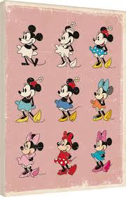 Canvas Print Minnie Mouse Evolution