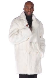 Men S White Fur Car Coat Madison
