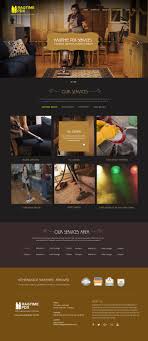 Upmarket Traditional Cleaning Service Web Design For