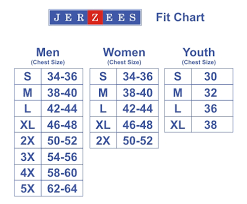 Jerzees Sweatshirt Size Chart Custom Shirt Sizing Guide