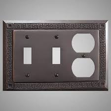 Duplex Wall Switch Plate Greek