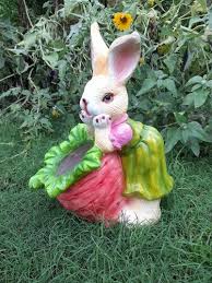 Thedecorshed Female Bunny With Planter