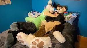Literally Just 10 Minutes of Fursuit Cuddles - YouTube
