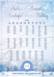 Wonderful Winter Wedding Table Plan Wedfest