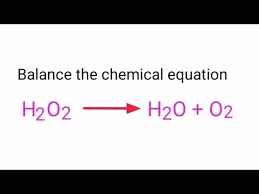 h2o2 h2o o2 balance the equation