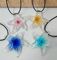 Y2k Crystal Glass Starfish Necklace