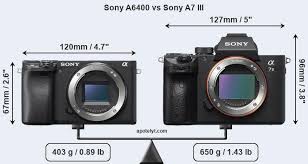 Sony A6400 Vs Sony A7 Iii Comparison Review