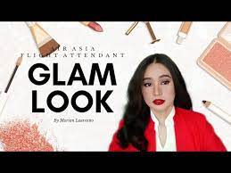 air asia flght attendant glam makeup