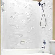 From Plain To Beautiful In Hours 133 Versa Kit Versa Tile Tub And Shower Wall Panels Surround Gloss White 96 Square Feet