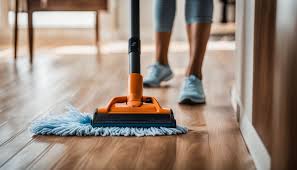 regularly cleaning hardwood floors