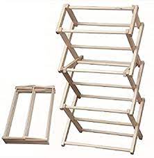Amish drying rack has 16 arms and 32 feet of hanging space. Amazon Com Amish Clothes Drying Rack