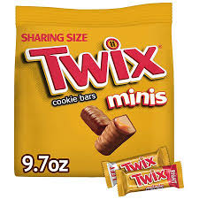 twix minis caramel chocolate cookie
