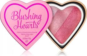 heart make up blushing hearts
