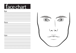 538 makeup face chart vector images