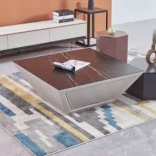 Modern Square Coffee Table With Storage