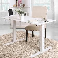 Choose traditional, modern designs or impressive executive desks. Office Desks Hedvig Cm Dk6454l Wh Adjustable Height Large Desk White Desks From Lonestar Mattress And Furniture