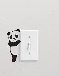 Panda Wall Decals Panda Light Switch
