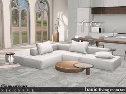 the sims resource basic living room set