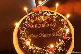 happy birthday cake with name editor