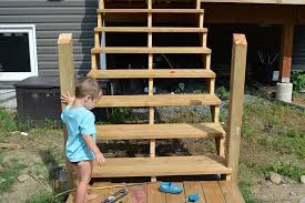 How To Build Deck Stairs From Pressure
