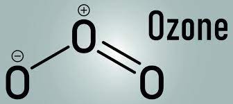 ozone or trioxygen o3 molecule