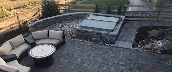 Patio Retaining Wall Fire Pit