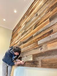 Thin Barn Wood Accent Wall Planks