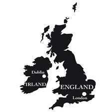 Map of england and wales. England Karte Umriss Wandtattoo