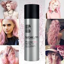 Like, am i about to dye my hair blue rn? Review Powder Pink Spray By Label M Poppyd Com Hair Color Spray Pink Hair Spray Temporary Hair Color