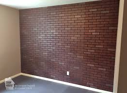 how to paint a faux brick wall easy diy