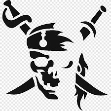 stencil pirate jolly roger skull