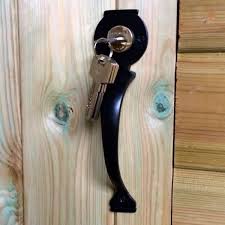 Handle With Lock For Back Gate House