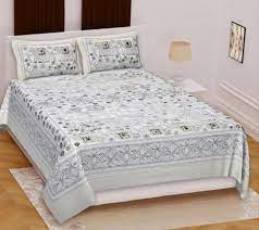 King Size Cotton Double Bed Sheet For Home