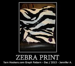 Zebra Animal Print Chart Pattern By Yarnhookers Com