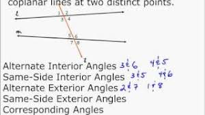 same side exterior angles algebra and