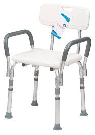 shower chair with removable back and arms