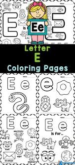 free printable letter e coloring sheet