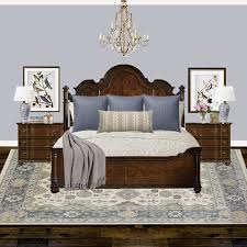 bedroom with a dark wood furniture set