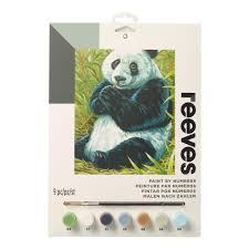 Reeves Medium Paint By Numbers Set Panda